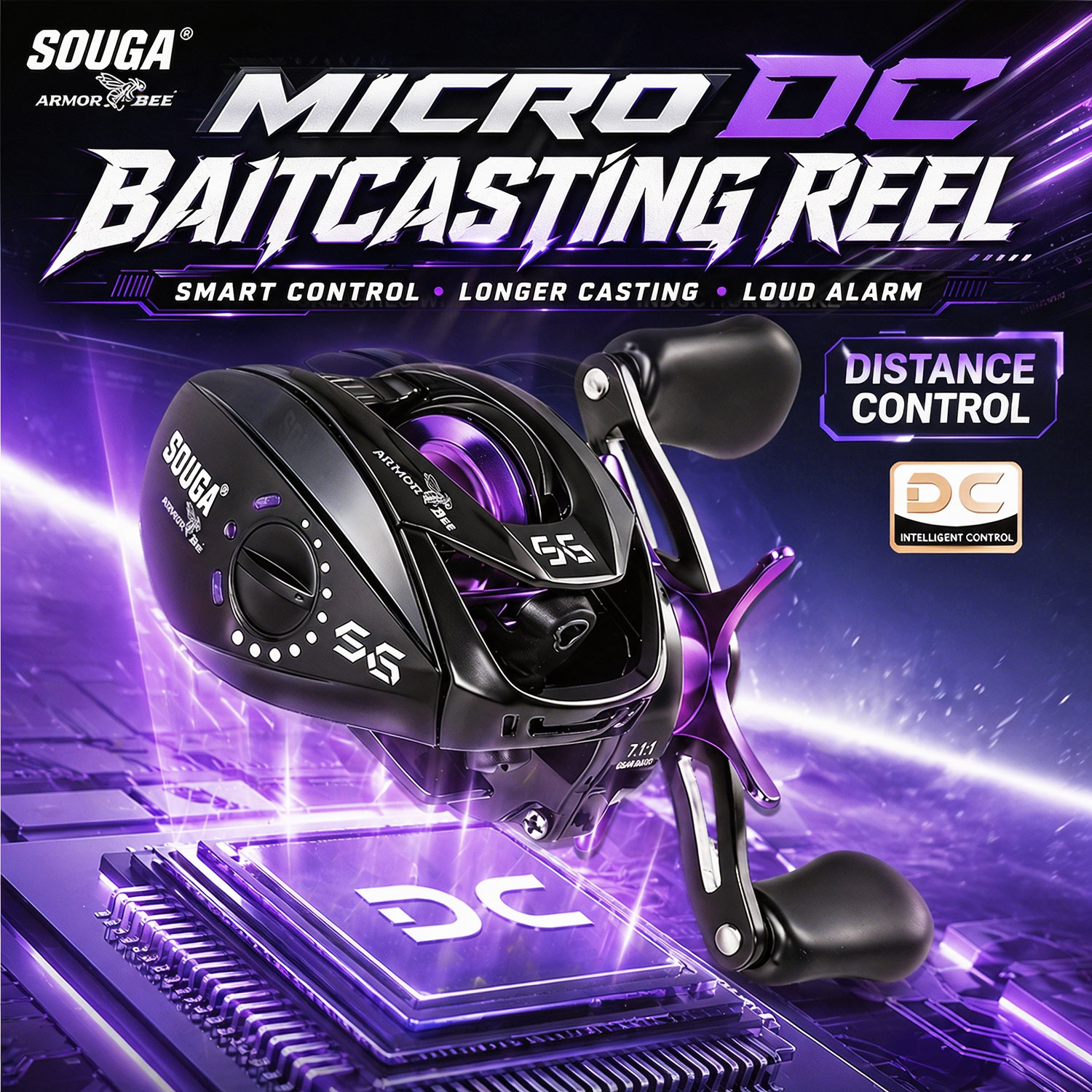 Kastking Reel Zephyr - Электронная катушка для бейткастинга Sougayilang Micro